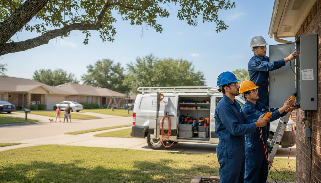 Certified electrician providing emergency electrical services in Plantersville, MS
